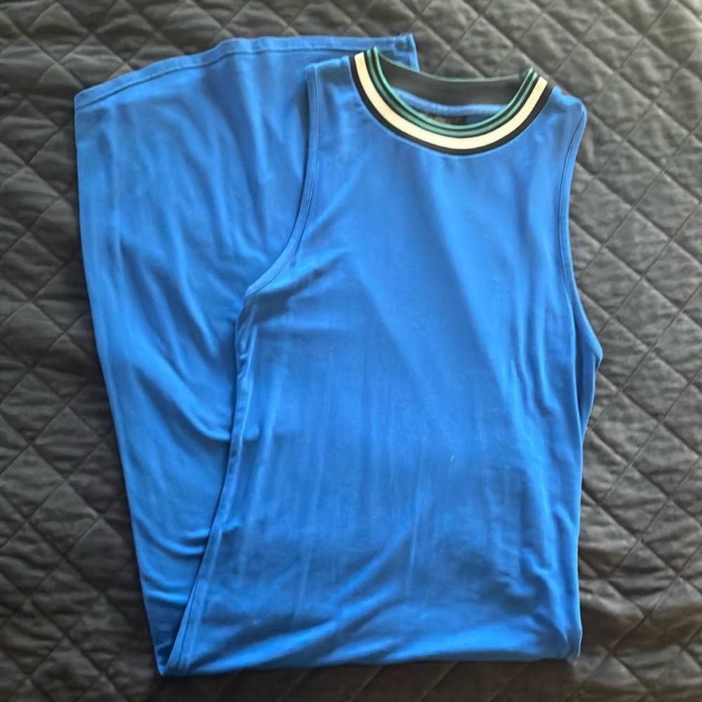 Top Shop - blue bodycon maxi dress
